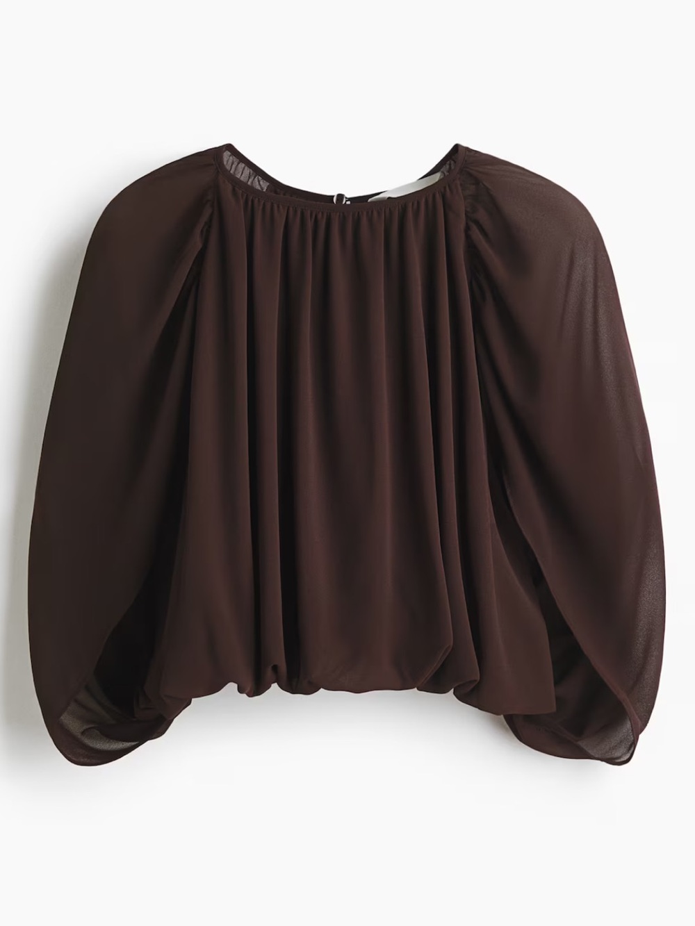 Women’s Chocolate Brown Chiffon Top